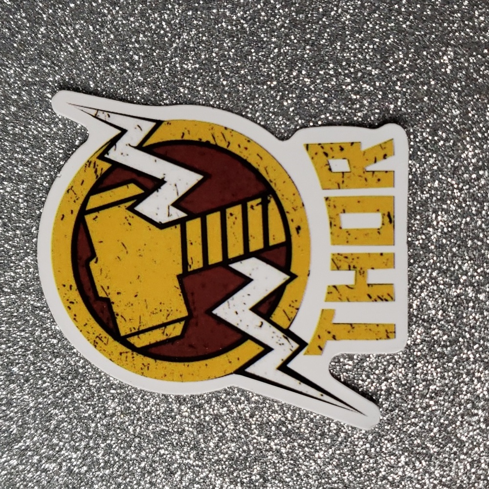 MARVEL Thor Hammer Waterproof Sticker